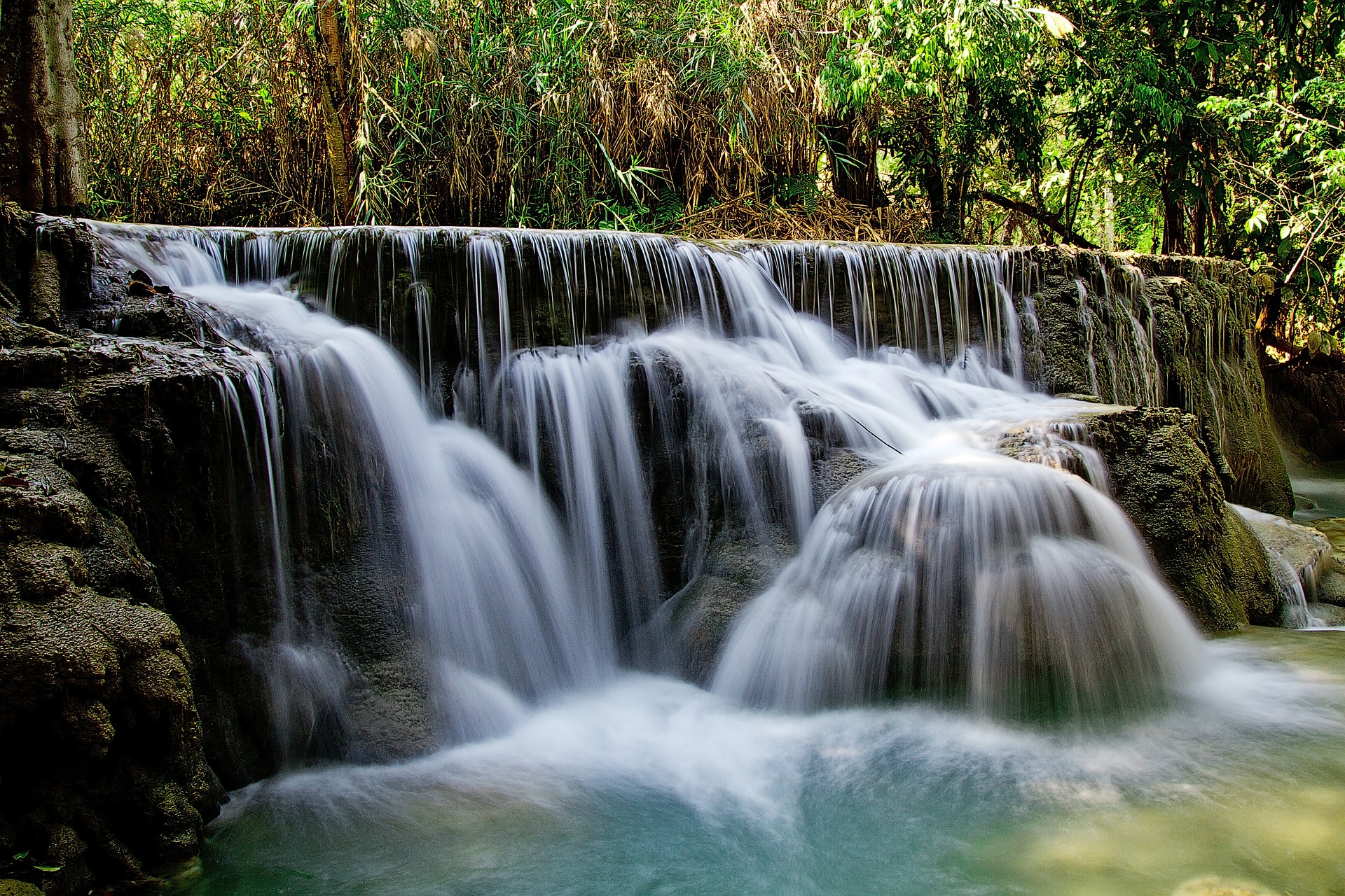 waterfall in Laos