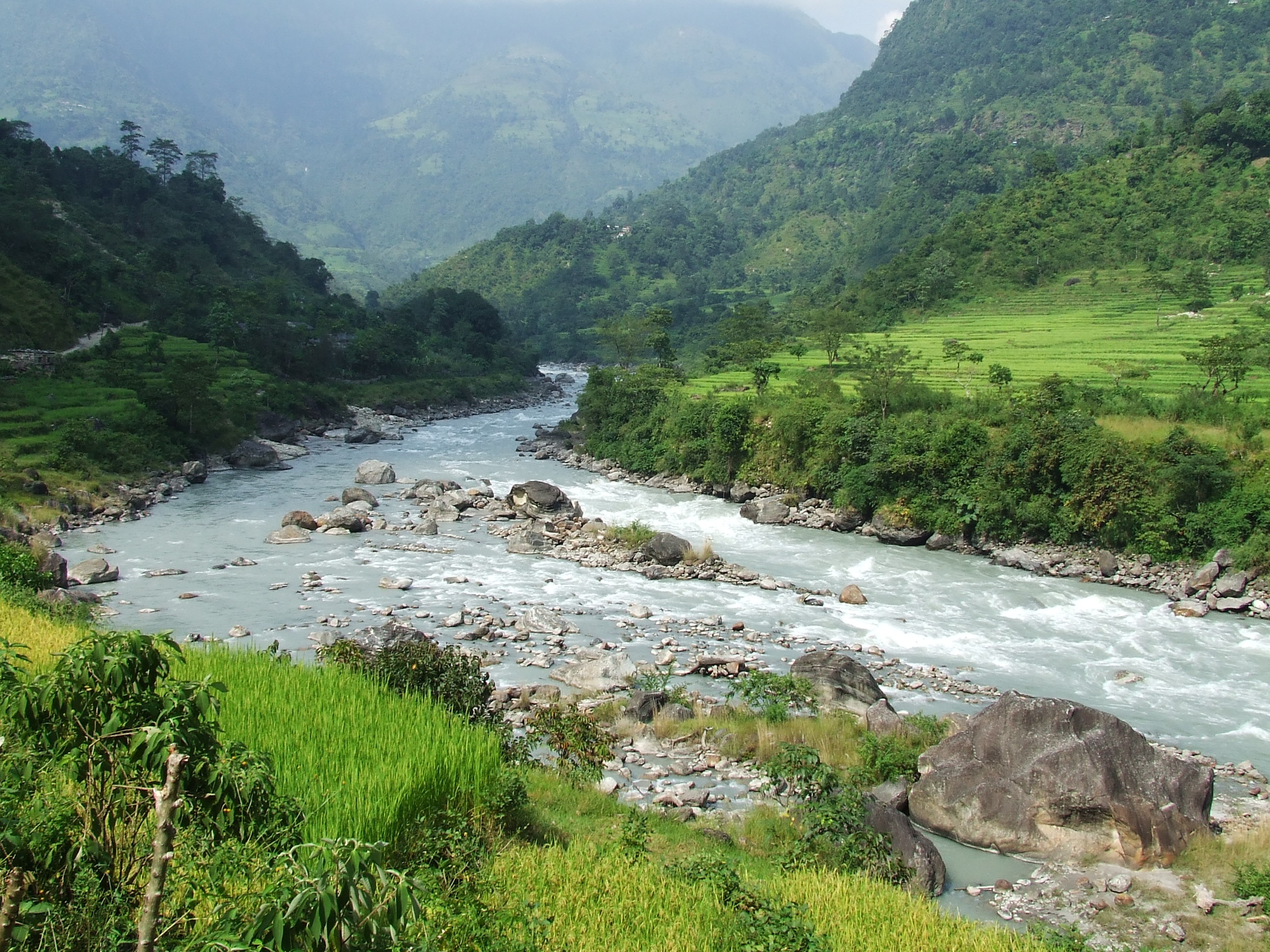 river in annapurna nepal